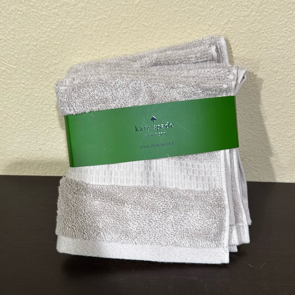NWT Kate Spade 4 pack washcloths